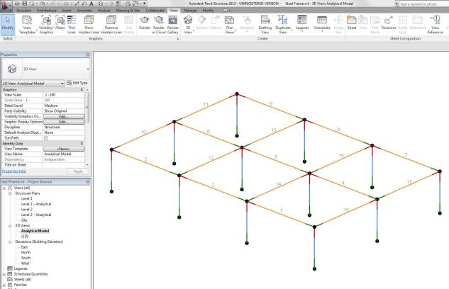 Revit Structure 2013 - Analyze tools Bar-numbers