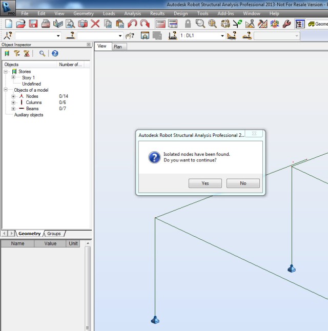 Revit Structure 2014 Tutorial – Analytical nodes Isolated-nodes