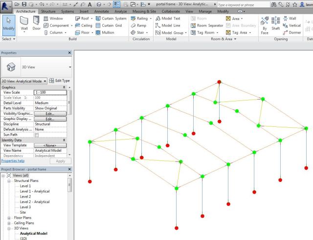 Revit Structure 2014 Tutorial – Analytical nodes Nodes-filter-applied